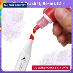 48 Colors Alcohol Markers Set: Dual Tip Art Marker for Adult Coloring Books Prof