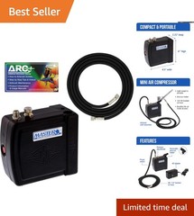 Master Model C16-B – Efficient Mini Airbrush Compressor with Direct Plug Adaptor