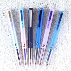 6 PCS Multicolor Pen 4-in-1 18 Colors 0.5mm Multicolor Pen in 0ne 3-in-1 Retr…
