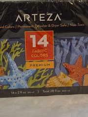 Arteza 14 Fabric Colors Premium 14×2 Fl Oz Total 28 Total Fl Oz
