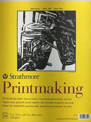 Strathmore 300 Series Printmaking Paper Pad Glue Bound 11 x 14 in. 30 Sheets