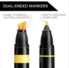 Prismacolor® Premier® Dual-Ended 72 Color Jellyfish Box Art Marker Set