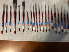 (20)Princeton Velvetouch Watercolor brushes lot 0f 20 different Short Handle