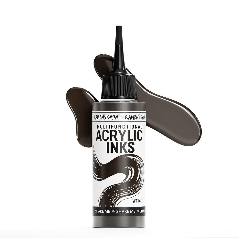Artists Dark Brown Acrylic Paint Ink Drawing Crafting 3.38 Fl Oz 100ml 1 PCS