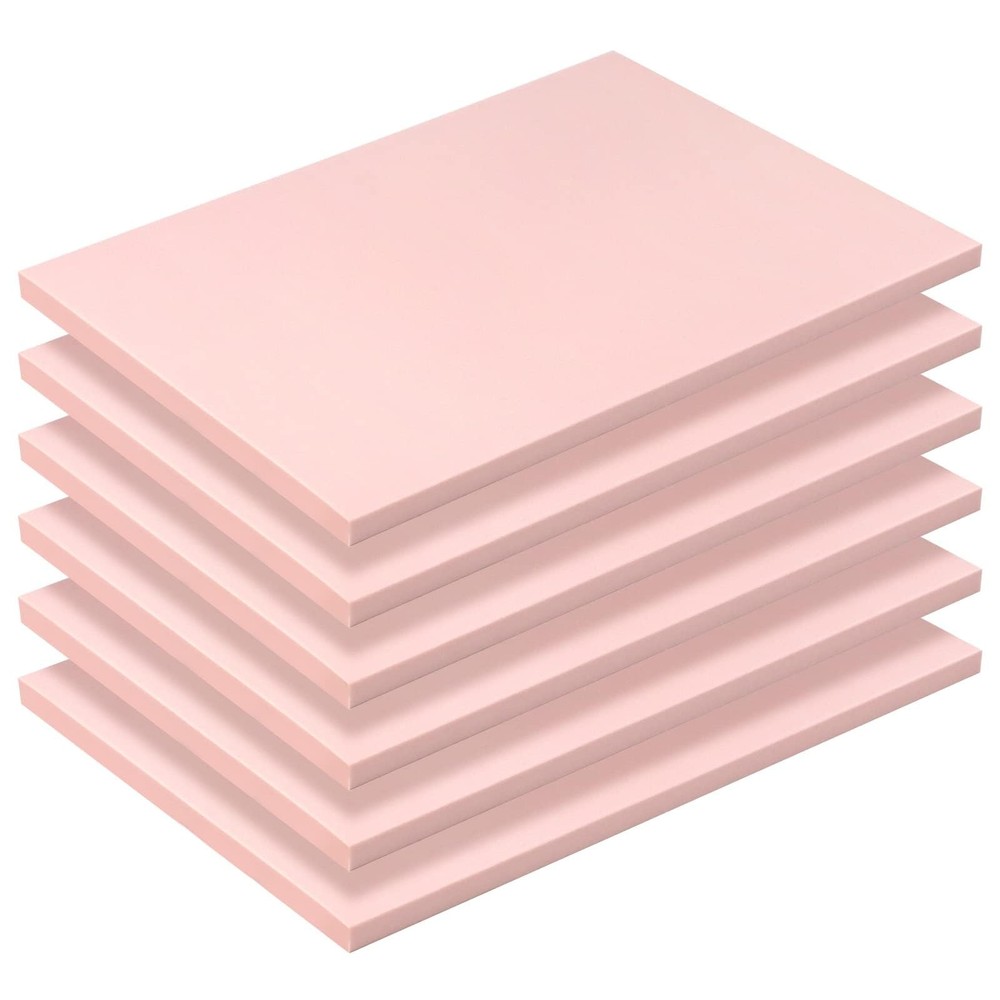 Rubber Stamp Carving Blocks Soft Linoleum Brick Craft Project Pink 8×6 Inch 6PCS