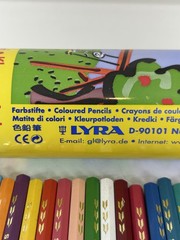Vintage Set of 36 LYRA Osiris Color Hexagonal Colored Pencils Assorted Colors
