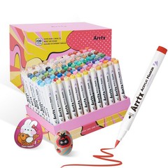 Arrtx 120 Colors Markers Paint Pens, Acrylic 1 Count (Pack of 1), Multicolor
