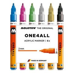 Acrylic Marker Set – Metallic Colors, 2.0mm Line, High Coverage, Refillable, Qui