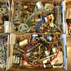 2 pounds “Steampunk Parts for Artist”- assorted smalls – clean bulk#RT6G
