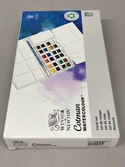 Cotman Watercolor Paint Set, Studio Set, 25 Half Pans w/ Brush