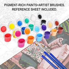 Paint by Numbers Kits 16 X 20 Inches Canvas DIY Oil Painting