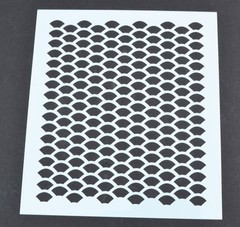 2 PACK Mylar Camo Stencils Camouflage Gun Paint Cerakote mask FISH Scales Camo
