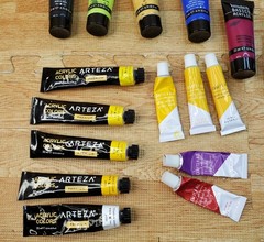 Liquitex Basics Arteza Acrylic Paint Colors Lot of 25+ Multiple Colors