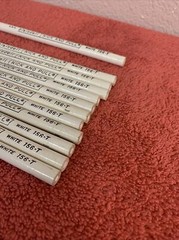 NICK AND PULL MARKERS BLAISDELL PEEL -OFF (12) Markers 156-T White VINTAGE