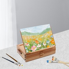 Adjustable Storage Box Easel,Painting Board Stand with Drawers,Storage Box Easel