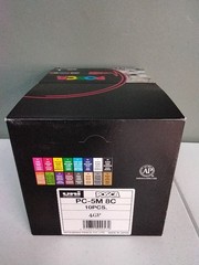 uni-ball POSCA PC-5M Water-Based Paint Markers 1.8-2.5mm (Box of 10 Packs of 8)