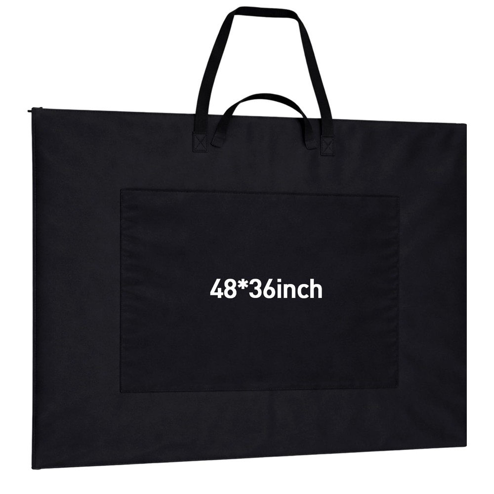 48×36 Inch Large Art Portfolio Bag with Nylon Shoulder Strap, Lightweight Wat…