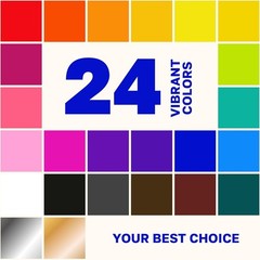 24 Dual Tip Acrylic Paint Markers – Vibrant Art Set for Creative Projects