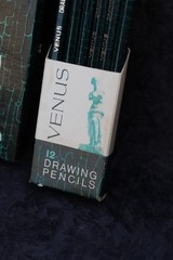 VTG Venus 3820 HB Drawing Pencils Black, Single Color Box of 12 New 3 Available