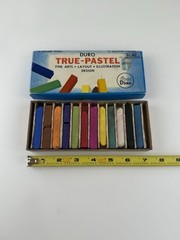 DURO True-Pastel Square Sticks Assorted Colors- Vintage True Pastel Used