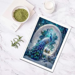 Peacock Diamond Painting Kits for Adults, Peacock Diamond Painting DIY 5D Full