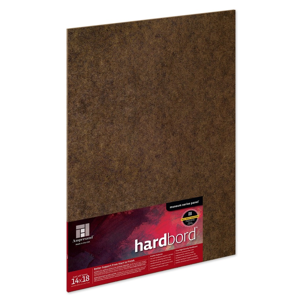 Hardboard Wood Painting Panel Museum Series Hardbord 14″ x 18″ 1/8 Inch Flat …