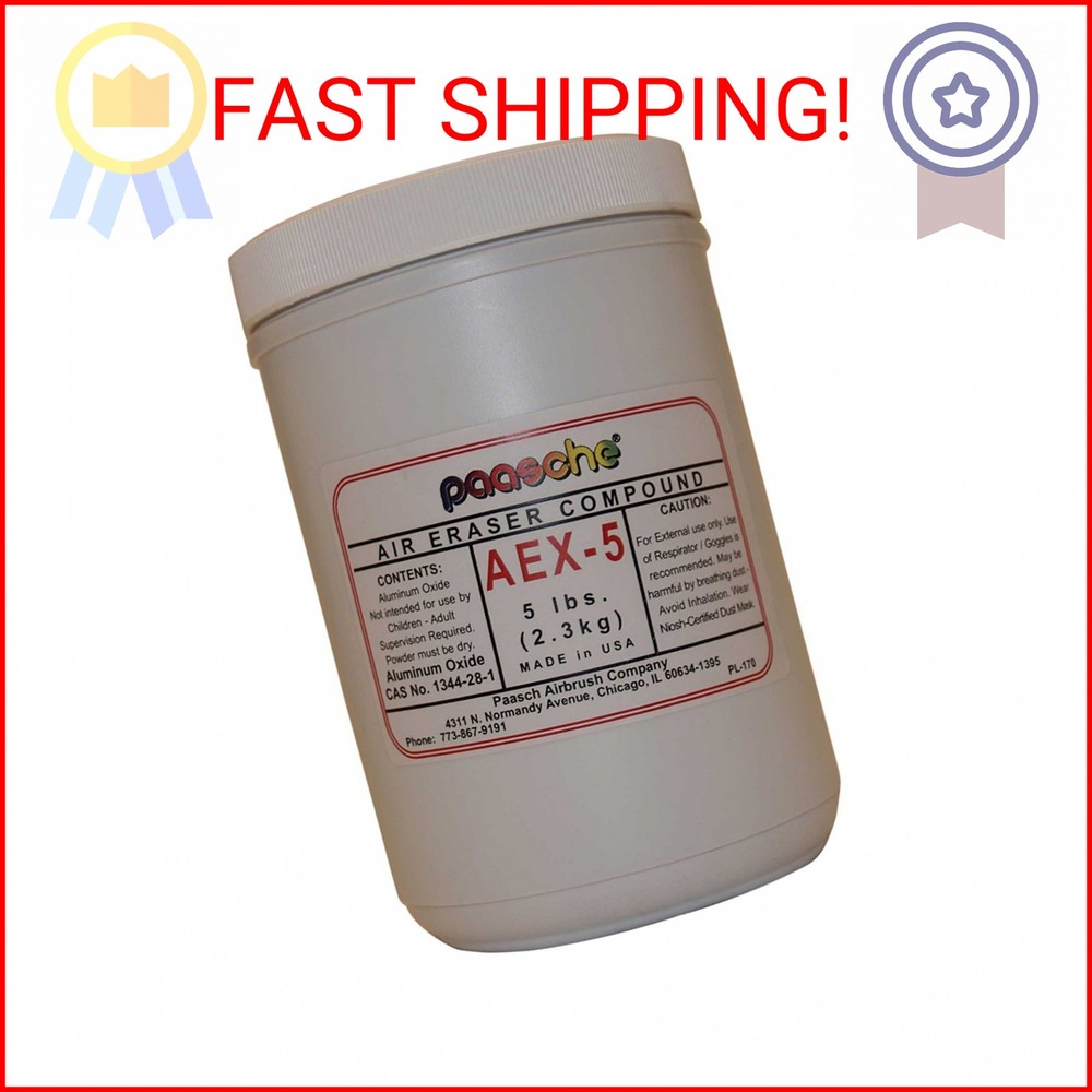 Paasche Airbrush AEX-5-240 Aluminum Oxide Abrasive, 240 Grit, Gray