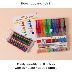 Smooth Writing Gel Pens 12 Count Grey and Black with Medium 0.8 to 1.0mm Tips