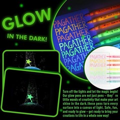 8 Colors Glow in the Dark Markers – 2Mm round Tip Neon Fluorescent Paint