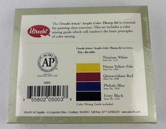 Vintage UTRECHT Color Theory Set Artist Acrylics Set Of 5 Tubes 2 Oz NOS