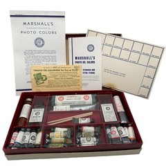 Vintage Marshall’s Transparent Photo Oil Colors Hobby Collectible Prop READ