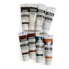 Lot of 8 Liquitex Mixed Type Heavy Body Acrylic Paint 2fl oz /59ml Tubes