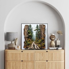 Forest 5D Diamond Art Kit For Adults Full Drill DIY Wall Art Decoration 14×14