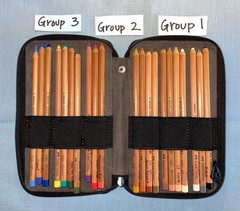 Faber-Castell Pitt Pastel Pencils ~ Lot of 21 ~ Plus Global Art Materials Case
