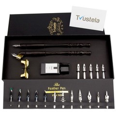 Calligraphy Set for Beginners, Dip Pen Set with 19 Nibs, Oblique Pen Holder, …