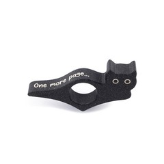 Cat Book Page Holder for One size fits all 0.9in thumb slot, Starry Black