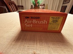 Vintage Badger Air Brush Set, Circa 1980 Accessories, Sealed, Model No 350 – NIB