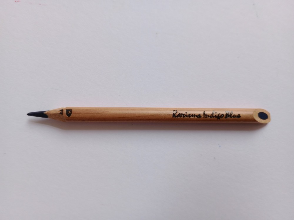 Rare Vintage Unnumbered Karisma Coloured Pencil Indigo Blue Used Karismacolor GC