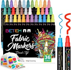 36 Colors Acrylic Paint Pens with Dual Tips – Unleash Your Creativity