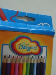 Imagine Coloring Colored Pencils 4.5” Set of 12 Made in Vietnam