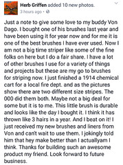 Von Dagos PREMIUM “Pro-Series” #0 Pinstriping Brush Now Available to the Public