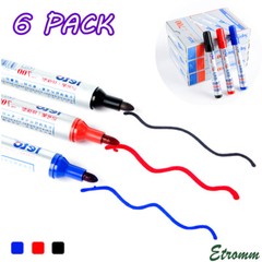 6PCS Waterproof Permanent Paint Marker Pen Car Tyre Tire Letter Rubber Xmas Gift