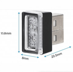Mini Blue LED USB Car Ambient Lights for Vibrant Interior Lighting