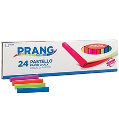 Pastel Chalk 24 Count Assorted Colors Square Sticks Non Toxic Art Drawing