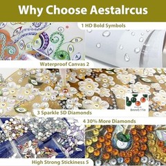 Aestalrcus Beach Summer Diamond Art Kits for Adults, Special Shape Beach-1