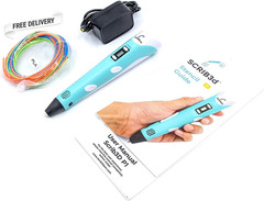 P1 3D Printing Pen with Display Includes 3D Pen 3 Starter Colors of PLA Filament