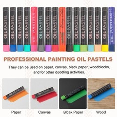 6Pcs, Oil Pastels Soft Oil Chalk Pastels Color Crayons Yellow