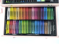 iBayam 150-Piece Deluxe Wooden Storage Box & Art Set for All Ages