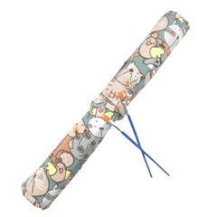Kitten 22-Slot Paint Brush Holder Artist Storage Organizer Roll-Up Case Bag