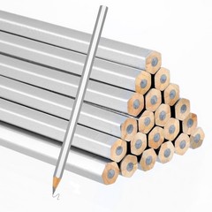 24 Pack Silver Streak Welders Metallic Marking Pencil For Construction Welding